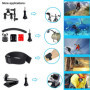 Suptig Kit d'accessoires Compatible avec GoPro Hero 13 Hero 12 Hero 11 Hero 10 Hero 9 Hero 8 Hero 7/6/5/4/3/3+/2/1/Session et Ak