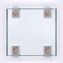 8 Pièces Fixation Miroir Mural,Support Mural pour Miroir,Clips à Ressort avec Broches et Vis,Accroche Miroir Robustes,pour Verre
