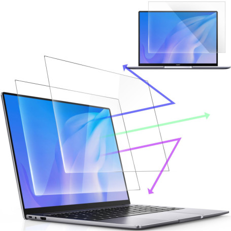 2 Unités Protection D'écran pour 16 Pouces 16:10 Aspect , Anti-lumière Bleue Film Protection Ecran Premium Pour Ecran Pc Moniteu