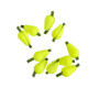 ANCLLO Lot de 6 indicateurs de forme d'olive en mousse flottante Jaune fluo