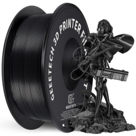 GEEETECH Filament PLA 1.75mm Imprimante 3D Filament PLA pour Imprimante 3D, 1kg Spool, Noir