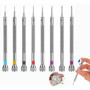 BBAOO Kit Réparation Montre Outils, 8 Pièces Tournevis Précision, Jeu de Mini Tournevis, Mini Tournevis pour Lunettes, pour La R