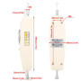 50N Dynamomètre Analogique Instrument de Mesure de Force Testeur Compteur de Force Mètre Jauge de Force Dynamomètre Traction pus