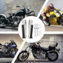 AHL Repose-pieds de pédale de repose-pieds avant de moto pour Yamaha BT1100 Bulldog 2002-2006/Fazer 700 1986-1987/FJ1200 1986-19