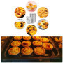 200 Pièces Gâteau de papier D'aluminium Jetable, Plat à Tarte Jetable, Gobelets Jetables en Aluminium, Pour les Crêpes, Four mic