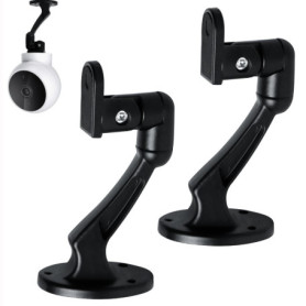 xiruiubao Support Mural Caméra, 2 Pièces Support de Camera Extérieure/Intérieure, Support Mural d'angle pour Caméra de Sécurité,