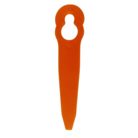 LUMITRRA 100 x Lames pour Coupe-Herbes Einhell, Bosch, CMI - Lames en Plastique compatibles avec Les Coupe-Herbes Einhell GE-CT 