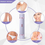 Rasoir intime électrique pour femme, 2 en 1 humide/sec, étanche, tondeuse bikini pour femme, épilateur facial, rasoir pour femme