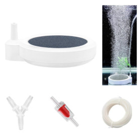 Pierre à air d'aquarium Nano Bulleur Aquarium Silencieux Diffuseur d'air pour Aquariophilie pour Aquarium et étang (50 mm)