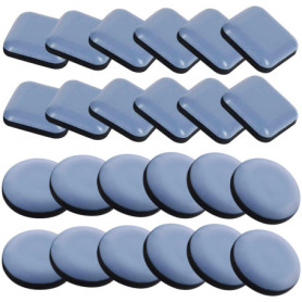 Dalephoric 24 Pièces Patins pour Meubles, Patins Glisseurs pour Meubles en Teflon, Patins de Meubles, Patin Glisseur pour Meuble