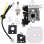 BenTsD Compatible avec A021001351 Carburateur RB-K90 avec kit d'entretien de repower pour souffleurs Echo PB-251 PB-255 ES-255 A