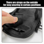 1 Morceau De Bandoulière Noir De Poche Tactique, Sac De Faille De Sport Multifonctionnel, Sac De Transporteur À L'Extérieur, Acc