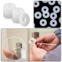 Lot de 20 joints plats en nylon blanc - Rondelles rondes en silicone - Rondelles plates - Rondes - Pour poignées de porte de sal