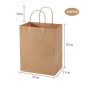 Sac en Papier Kraft Vintage - 30 Pièces Sac Pochette Cadeau avec Poignée - 27 x 21 x 11 cm