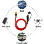 MEIRIYFA Câble d'extension adaptateur SAE vers XT60, câble XT-60 femelle vers SAE avec 12 AWG pour station d'alimentation de gén