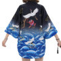 G-LIKE Kimono japonais d'été - Vêtement traditionnel Haori en plumes - Robe de surveste solaire - Style antique - Chemise de nui