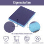 Lot de 7 éponges abrasives - 80/120/180/220/320/400 - 7 éponges de ponçage différentes - Assortiment de tampons abrasifs - Grain