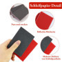 Lot de 25 éponges abrasives pour ponçage humide Grit P180-P2500, bloc de ponçage pour peinture de voiture, éponge de ponçage pou
