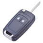 ANGOFIZ Coque Clé 2 Boutons Pliable Compatible avec Opel Vauxhall Astra Zafira Mokka Corsa Orlando Insignia Meriva Vectra Chevro