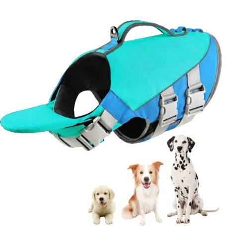 Little Bean Gilet de sauvetage réglable pour chien avec flottabilité supérieure et poignée de sauvetage pour chien, bateau, nata