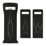 Nordstern® Lot de 3 sacs cadeaux en feutre pour bouteilles de vin, de liqueur et de champagne