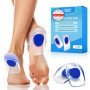 2 Paires Talonnettes en Gel,Semelle orthopédique, Silicone souple, Coussinets pour talon arrière, Antichoc Confortable, Soulage 