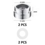 Adaptateur de robinet de 2 pièces, accessoires de robinet de raccordement avec joints en caoutchouc, adaptateurs de robinet file