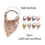 Lot de 8 bandanas triangulaires pour femme, bandeaux élastiques, bandeaux bohème, simples accessoires de cheveux pour filles