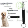 Omnikryp 2 Pièces Sifflet à Ultrasons pour Chien, Sifflet Chien Rappel Professionnel, Rappel avec Lanière, Aides à la Formation 