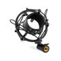 QWORK® Shock Mount Micro en Metal, Pied de Micro Shock Mount Anti-Vibration pour Microphone à Condensateur avec Diamètre de 45 m