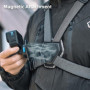 SUREWO Harnais magnétique réglable à libération Rapide Compatible avec GoPro Hero 13/12/11/10/9/8/7/6/5 Noir, DJI Osmo Action 5 