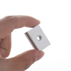 LbsAMP Lot de 5 écrous à rainure en T M8 - 30 × 23 × 7,8 mm - Pour meuble, rainurage, outil de travail du bois