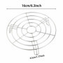 Grille Ronde en Acier Inoxydable - Support Polyvalent pour Cuisson à la Vapeur, Refroidissement & Friture, Accessoire de Cuisine