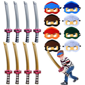 LTHOENG Ninjaoo - Décoration d'anniversaire d'enfant - Cadeau d'anniversaire ninja - Contenu de calendrier de l'Avent pour fille