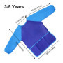 EASYKEENECOM Lot De 2 Tabliers De Peinture Pour Enfants, Blouses De Peinture ImperméAbles Pour Enfants Filles/GarçOns, Tabliers 