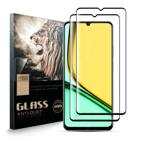 AYSOW Protecteur D'écran en Verre Trempé pour Realme C61, Verre Premium 0,3 mm Dureté 9H Film 2.5D, Anti-rayures, Installation F