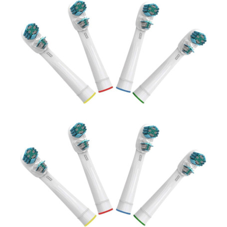 Brossettes de rechange Compatible avec Braun Oralb Dual Clean, Têtes de Rechange pour Brosse à Dents Electrique Oralb, 8 Pièces