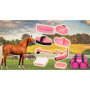 P&K Set de Soin de Cheval Rose Ensemble d'outils pour Jeu de Chevaux