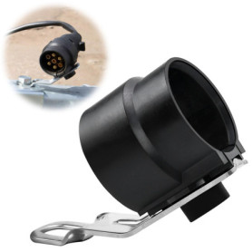 BHHTBB Support de prise de remorque, support de fiche, support de remorque pour adaptateur 7 à 13 broches avec plaque de montage