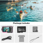 Comius Sharp Caméra sous-marine avec tuba, appareil photo numérique FHD 10FT 3MP étanche avec carte mémoire 32G pour retardateur