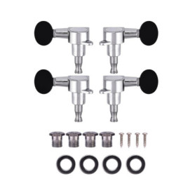 2L2R Ukulele Tuning Pegs Alliage de Zinc Précisément Ukulele Verrouillage Tuners Mécaniques pour Ukulele String Tuning