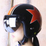 Wopohy Visière de Casque Bouton-Poussoir Universel 3 Protection Contre Le Soleil Coupe-Vent Casque de Moto rétro Demi-Visage Vis