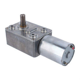 Nimoa Geared Motor, DC 12V Moteur à Réducteur de Couple à Moteur à Couple Élevé Moteur à Engrenages à Vis Sans Fin Réversible Mo