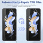 [2 Pièce] Protection Écran pour Samsung Galaxy Z Flip 4 5G, Film Intérieur + Film Arrière, Protecteur d'écran Souple TPU, 3D Ful
