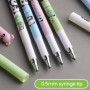 Lot de 4 stylos à bille effaçables avec 20 recharges, motif panda de dessin animé, stylo effaçable, 0,5 mm, pour fournitures sco