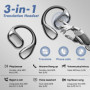 HOVCEH Écouteurs de Traduction en Temps Réel, Écouteurs Bluetooth Sans Fil avec Traduction, Oreillette Traduction Instantanée Sa