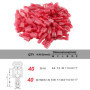 QitinDasen 80Pcs Connecteur Entièrement Isolé, Borne Fil Entièrement Isolé, Nylon Mâle/Femelle Rapide Câblage Débranche Bêche Bo