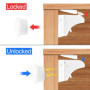 Lectorias 10 Morceaux écluses Sécurité Placard Bébés, Bloque Tiroir Securites Enfant, Lock Blocs Aimanté Invisible, Verrou Magné