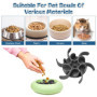 HWSWSH Gamelle Anti Glouton Chien Silicone Découpable, Insert Degamelle Anti-glouton Chat, Gamelle d'Alimentation Lente Animaux 