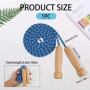 Corde À Sauter Pour Enfants, Corde A Sauter Sport En Coton De Haute Qualité, Corde A Sauter Enfant 260 Cm, Corde A Sauter Sport 